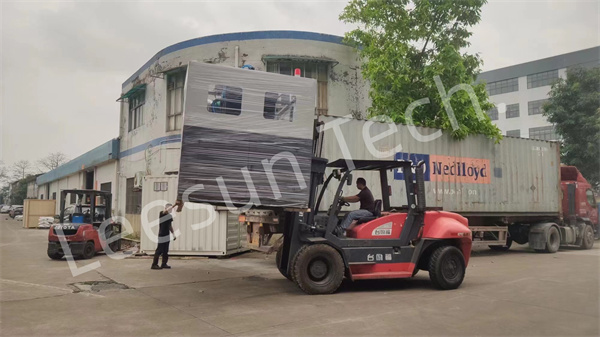 Loading and delivery of bottle water production line